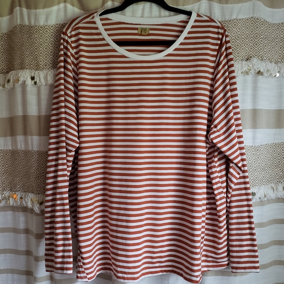 True Craft | Long Sleeve Stripe Crew Neck - Picture 1 of 5